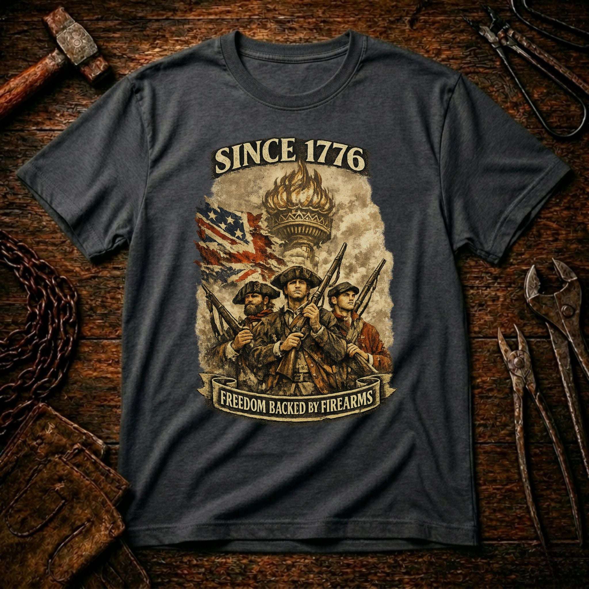 Freedom Backed By Firearms T-Shirt