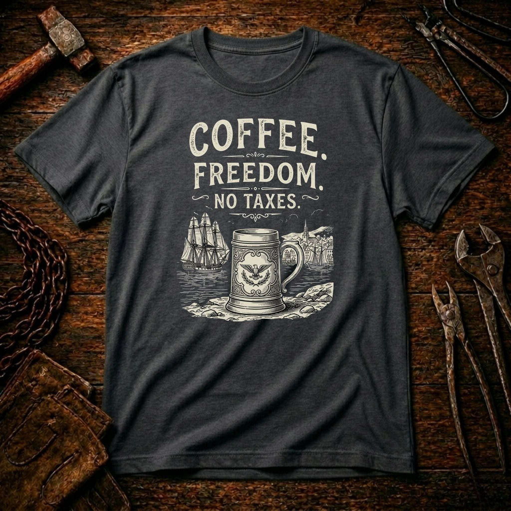 Coffee Freedom No Taxes T-shirt