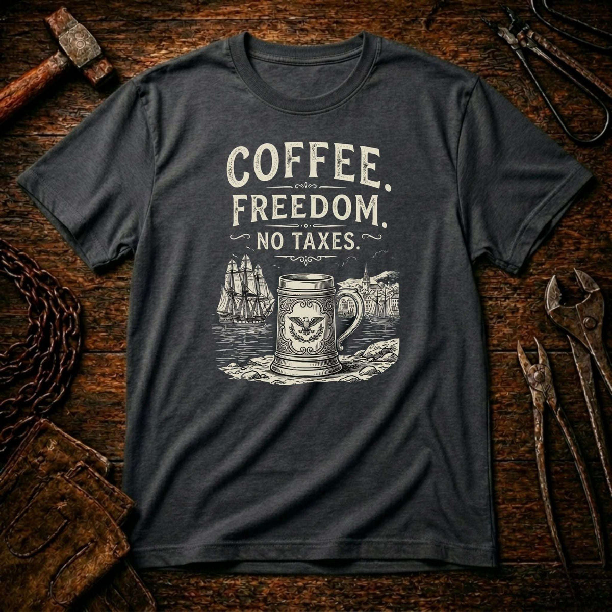 Coffee Freedom No Taxes T-shirt