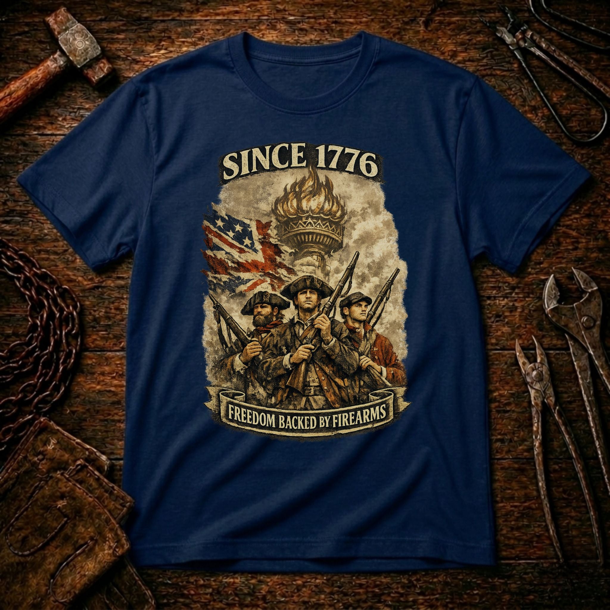 Freedom Backed By Firearms T-Shirt