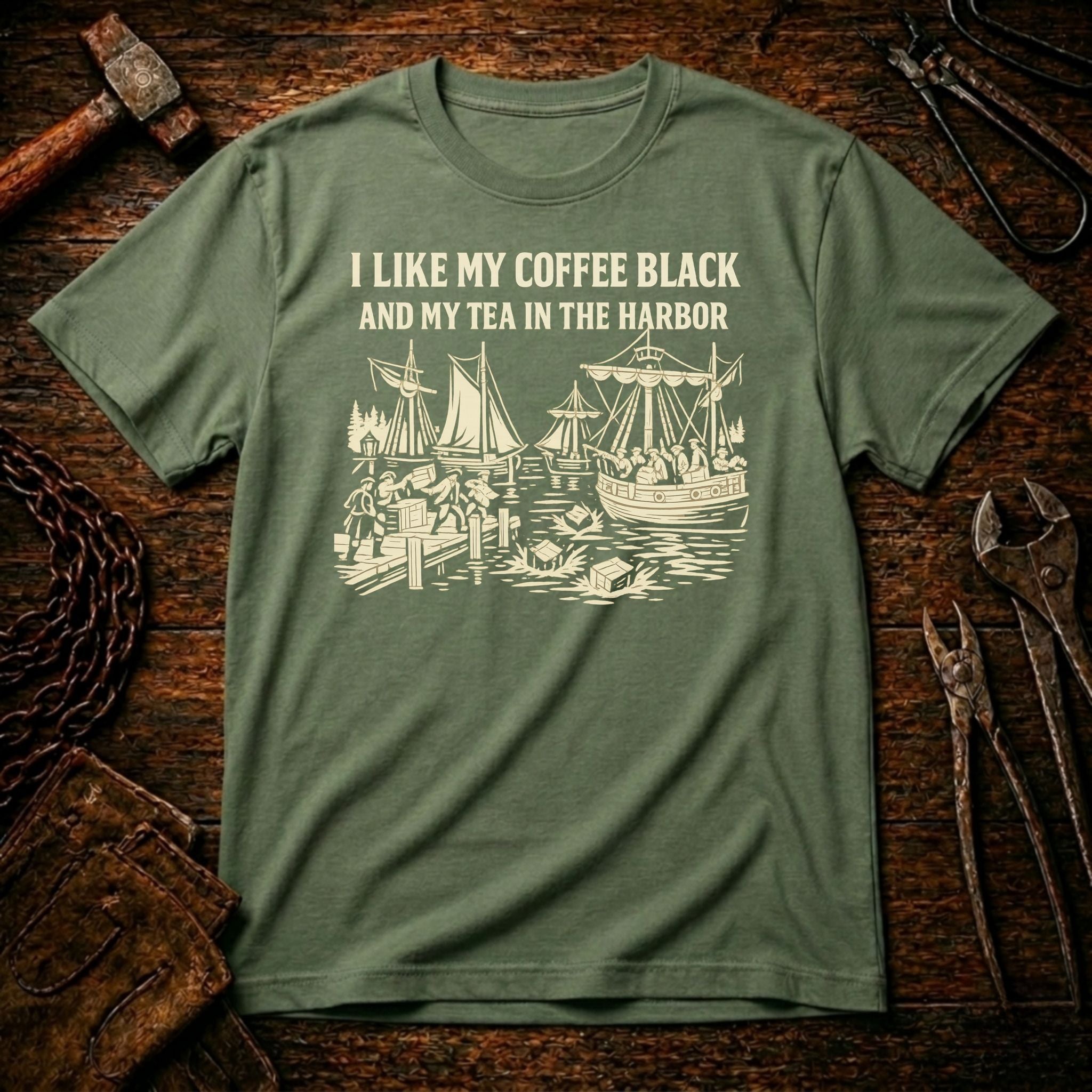 I Like Black Coffee - Boston Tea Party T-shirt