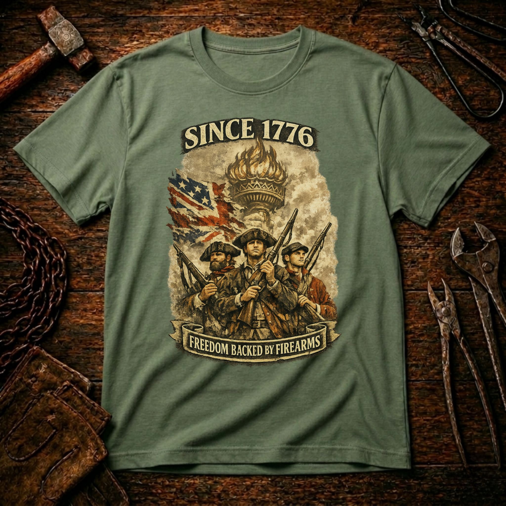 Freedom Backed By Firearms T-Shirt