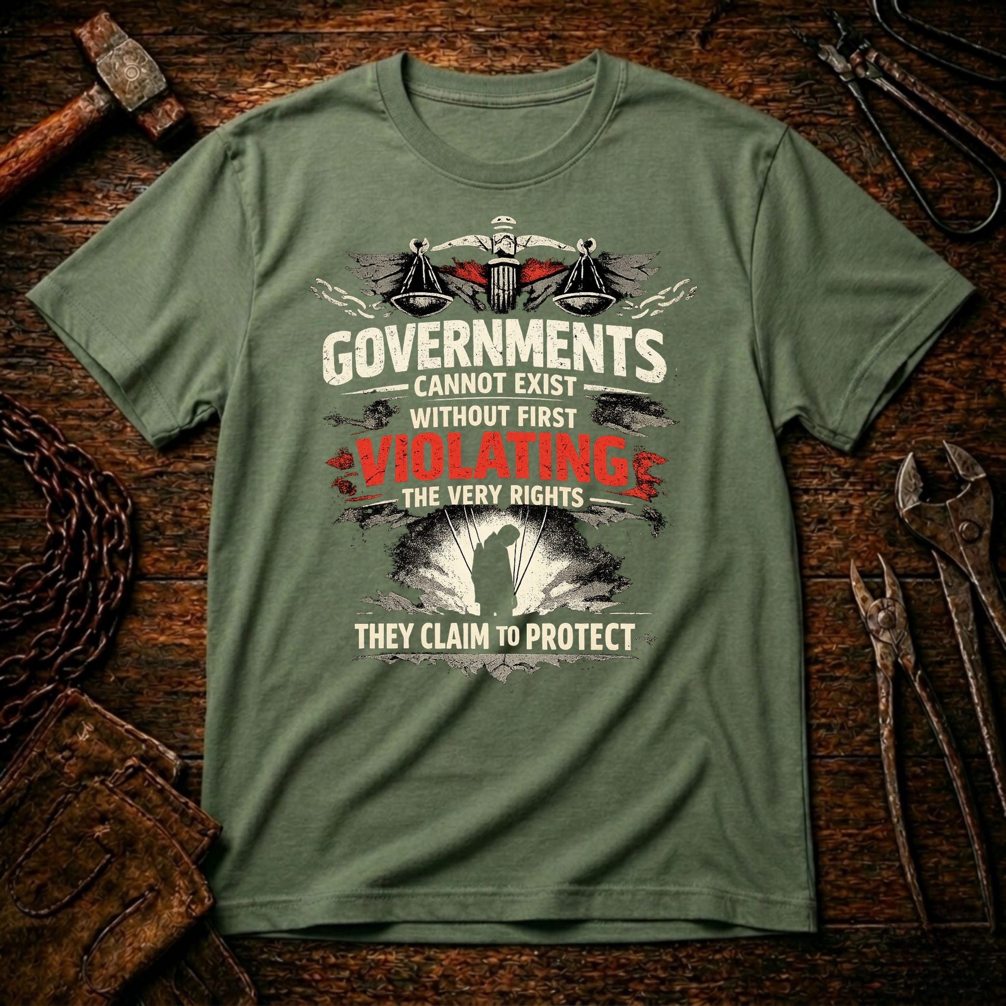 Government vs Rights T-shirt