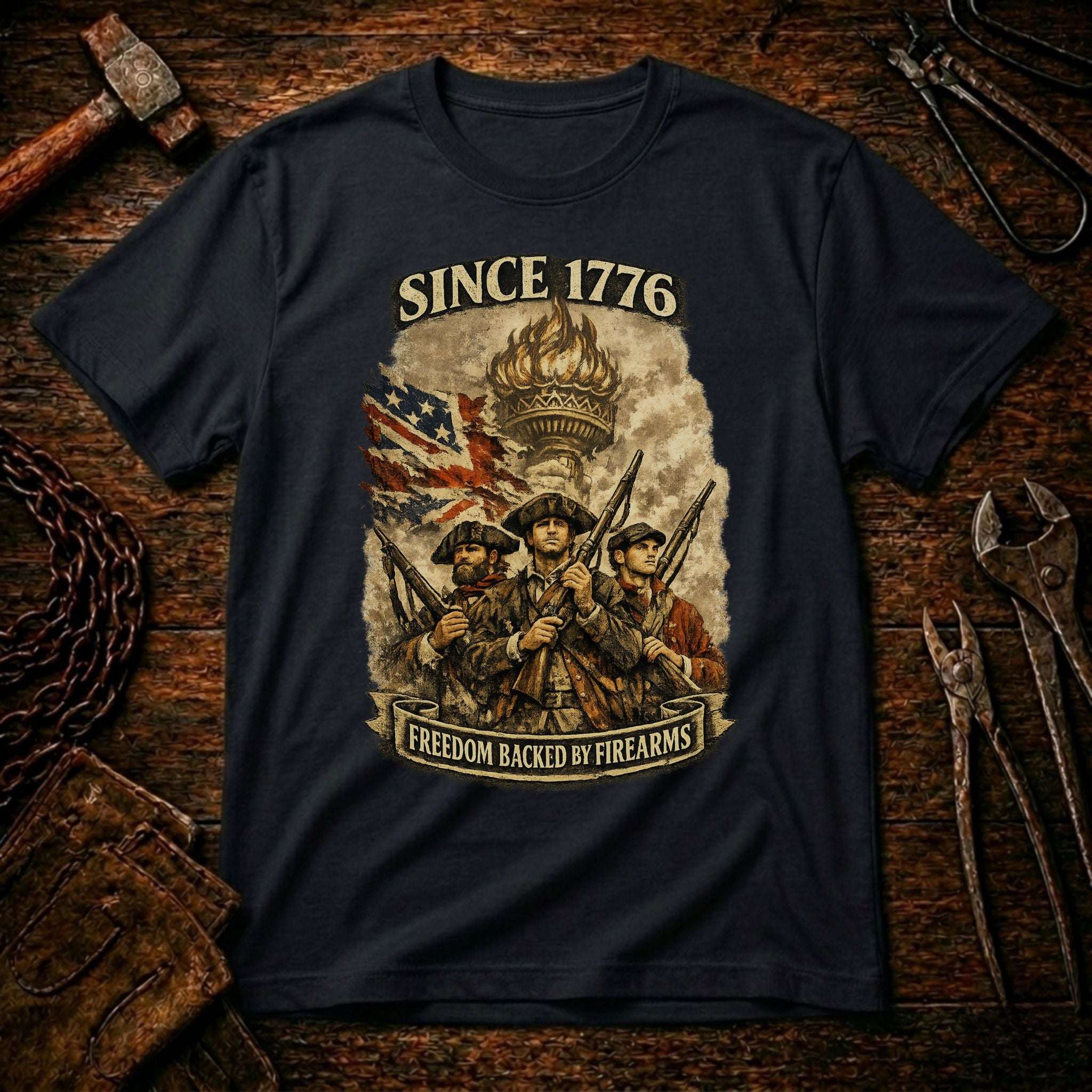 Freedom Backed By Firearms T-Shirt