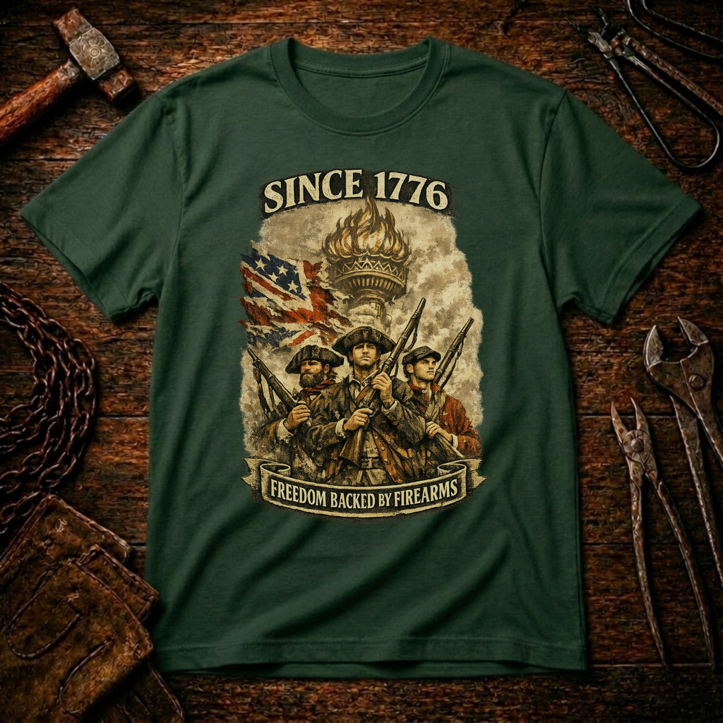 Freedom Backed By Firearms T-Shirt