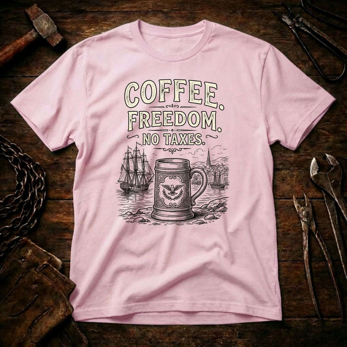 Coffee Freedom No Taxes T-shirt