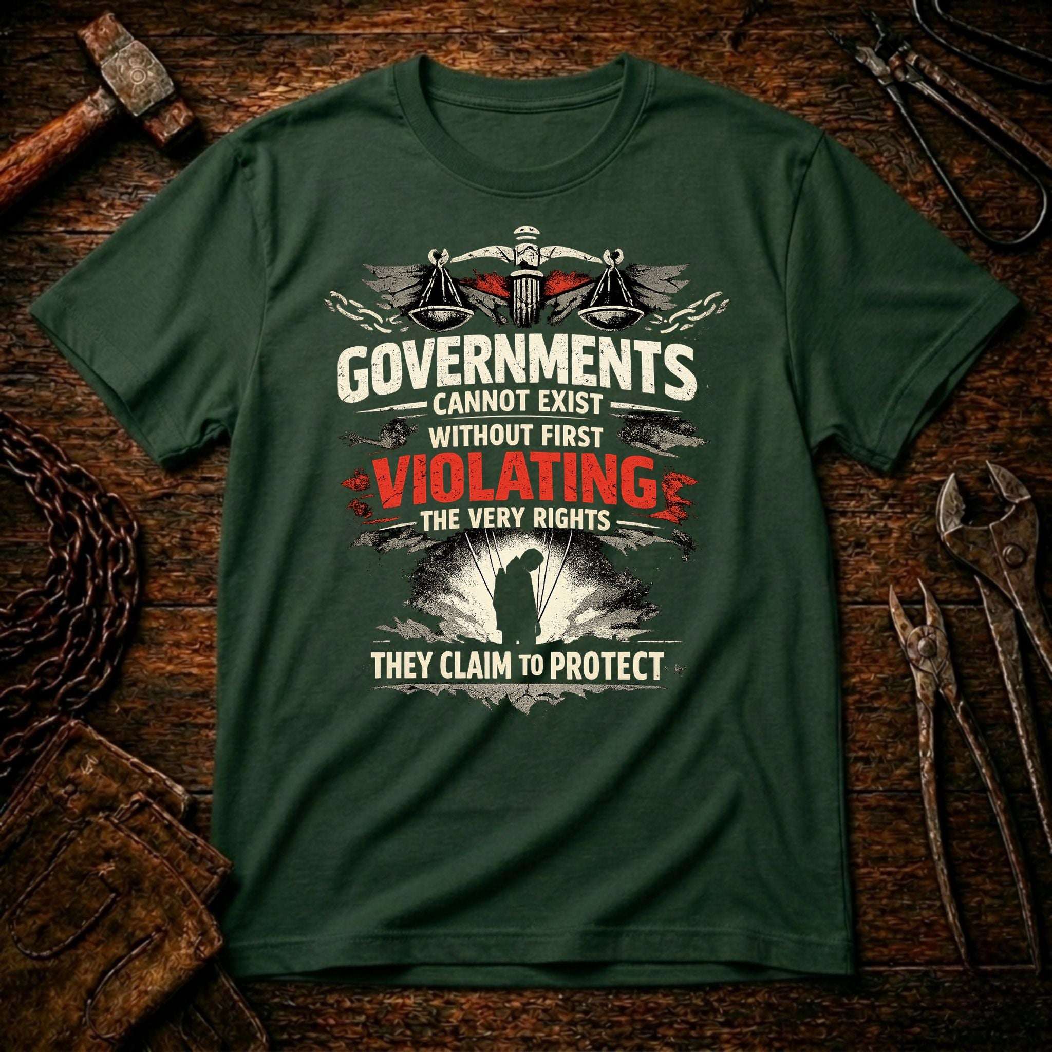 Government vs Rights T-shirt