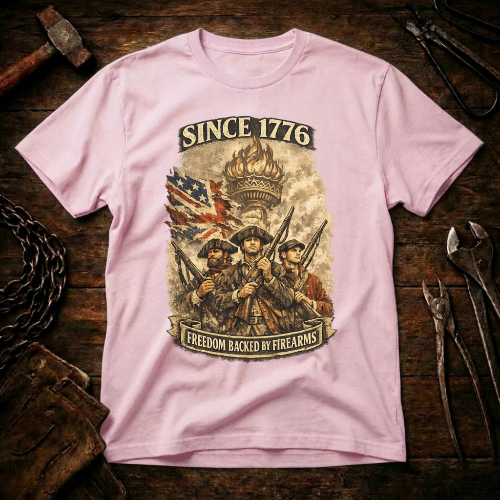 Freedom Backed By Firearms T-Shirt