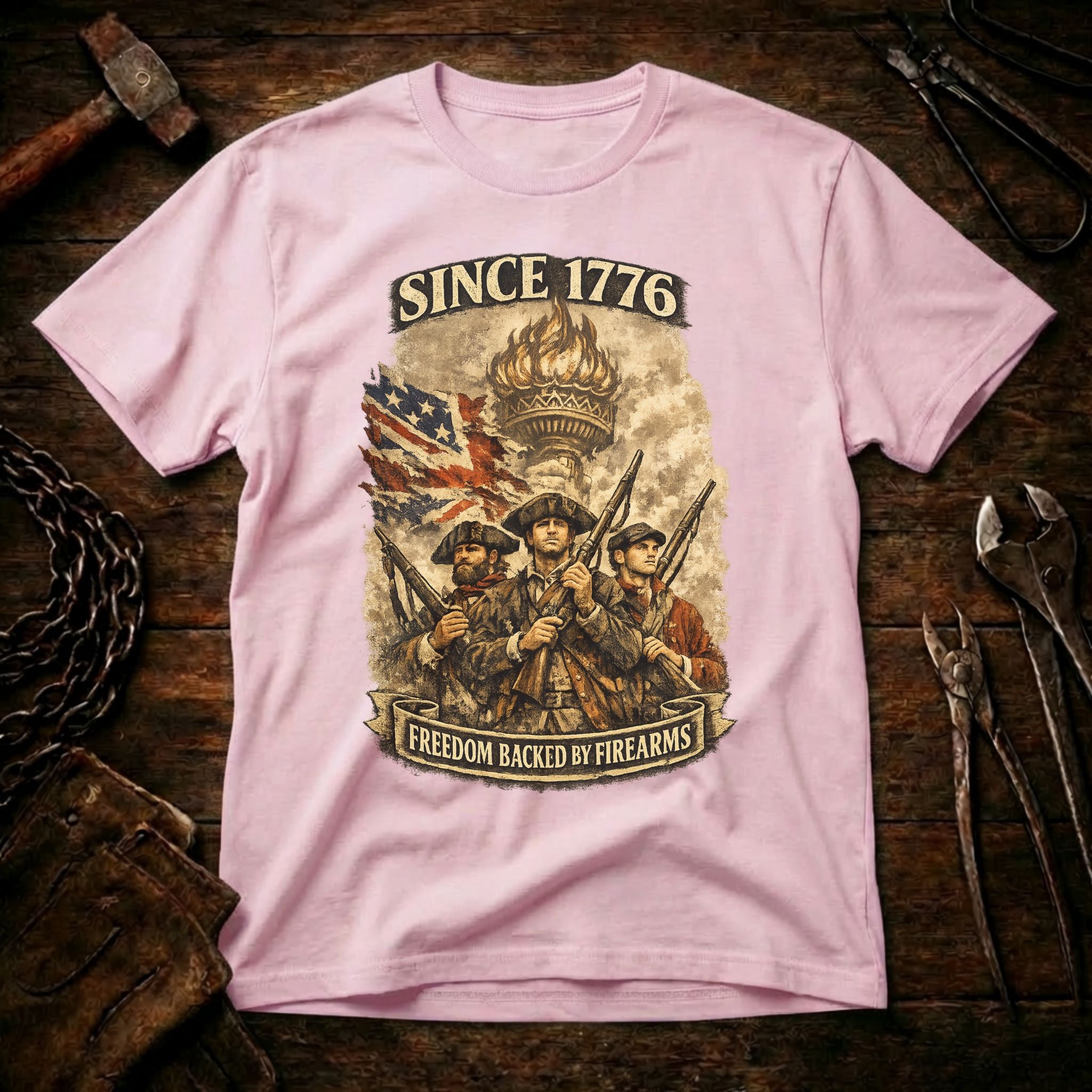 Freedom Backed By Firearms T-Shirt