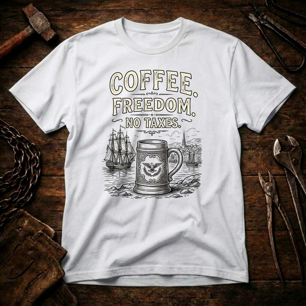 Coffee Freedom No Taxes T-shirt