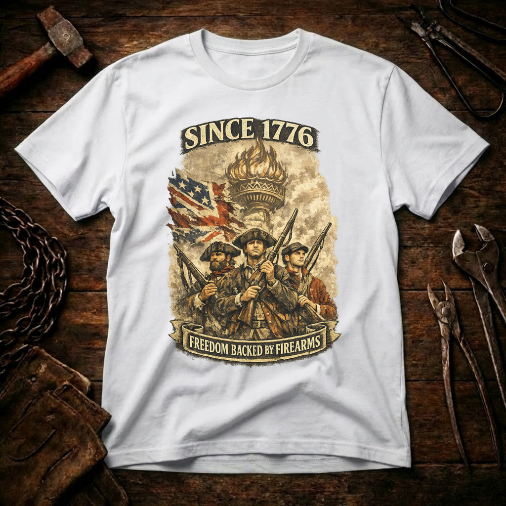 Freedom Backed By Firearms T-Shirt