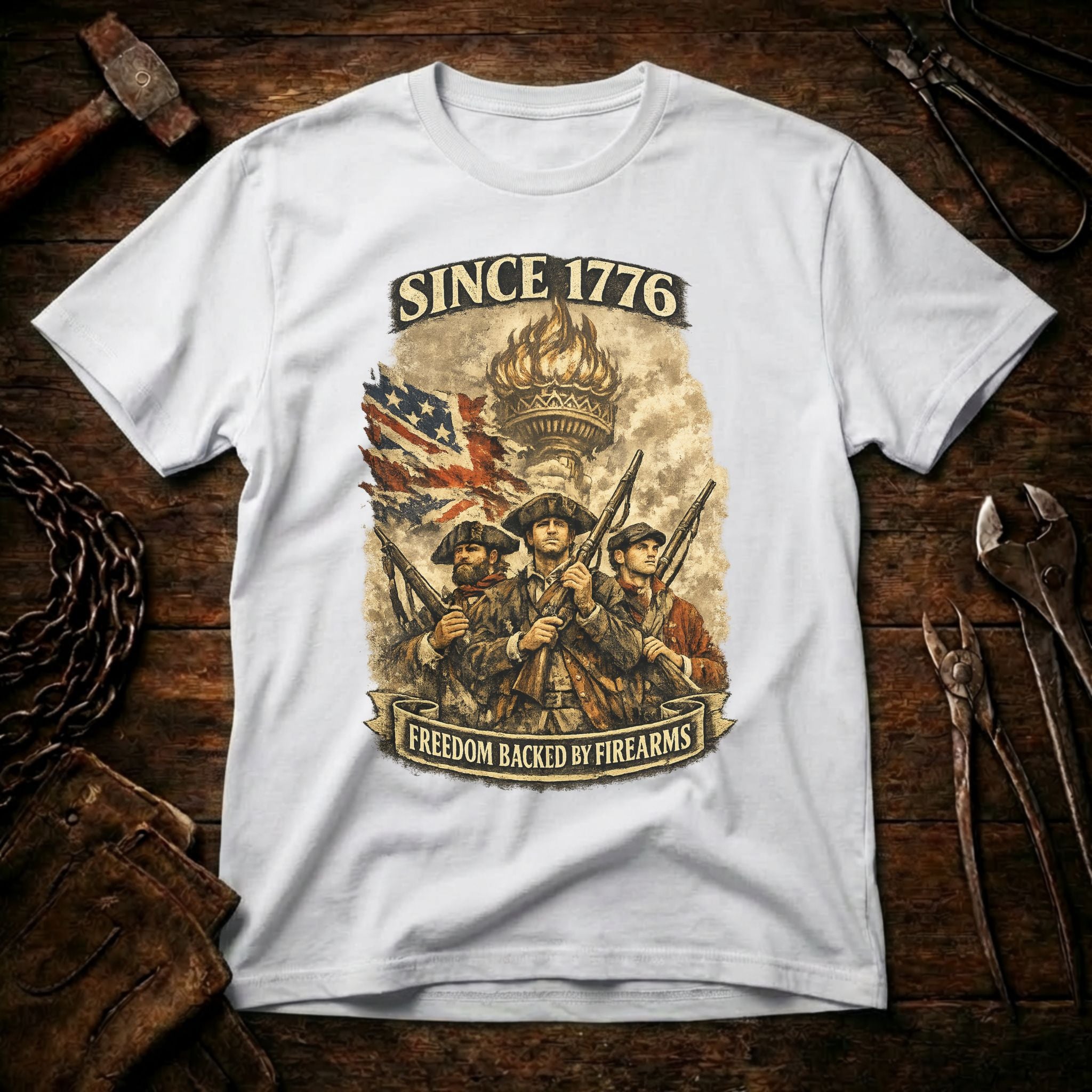Freedom Backed By Firearms T-Shirt