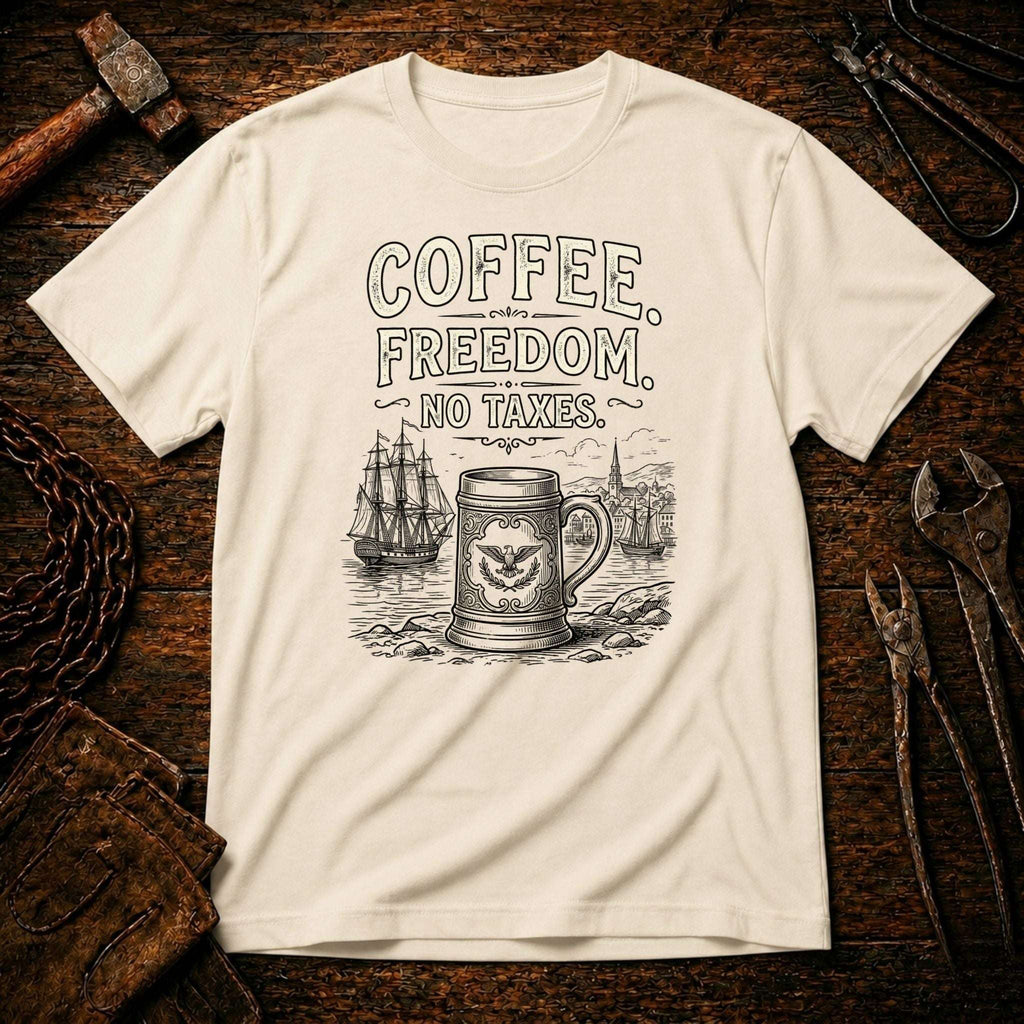 Coffee Freedom No Taxes T-shirt