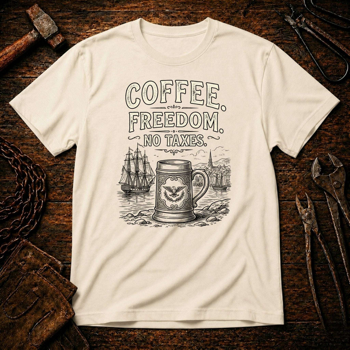 Coffee Freedom No Taxes T-shirt